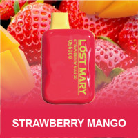 Одноразовая электронная сигарета Lost Mary OS 4000 - Strawberry Mango (Клубника Манго)