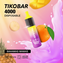 Одноразовая электронная сигарета Tikobar 4000 - Bahamas Mamas (Кокос Ананас Апельсин)