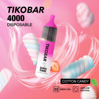 Одноразовая электронная сигарета Tikobar 4000 - Cotton Candy (Сахарная Вата)