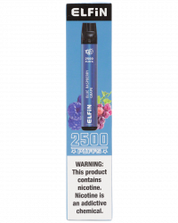 Одноразовая электронная сигарета Elfin Plus 2500 - Синяя малина виноград